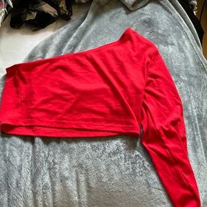 shein one shoulder top